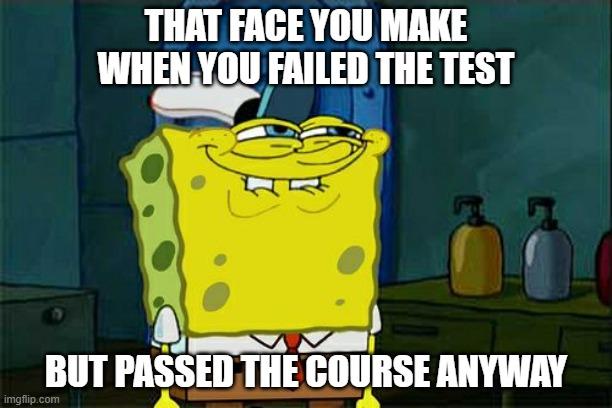 test failed